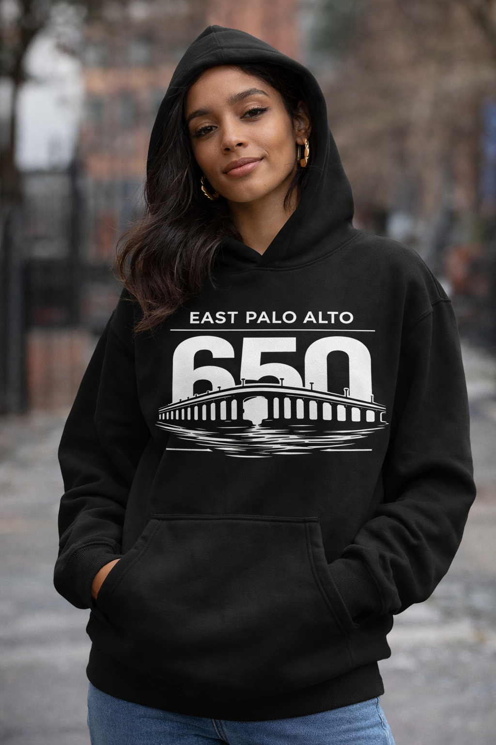 East Palo Alto 650 Dumbarton Bridge Hoodie | TopShelf Customz