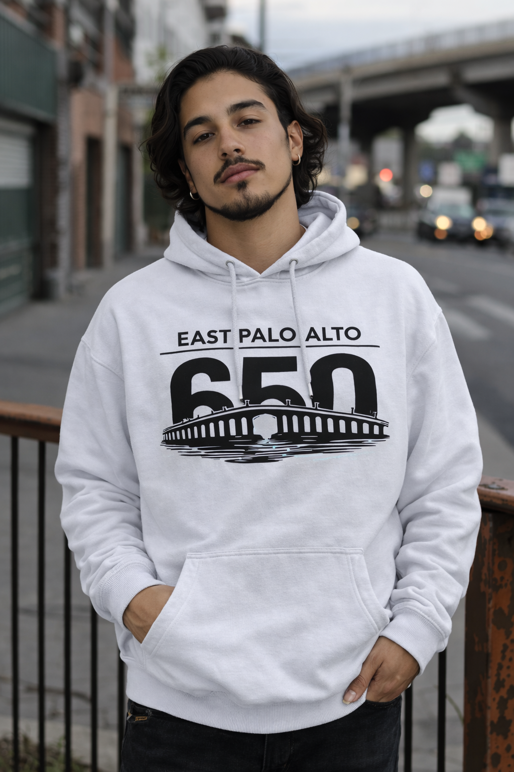 East Palo Alto 650 Dumbarton Bridge Hoodie | TopShelf Customz