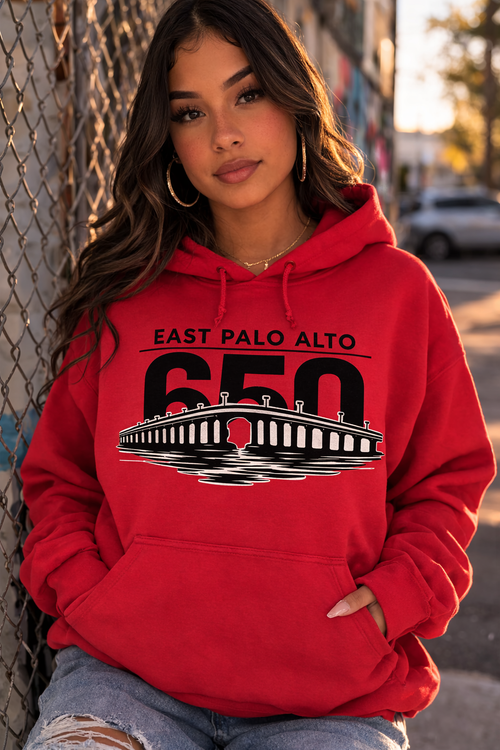 East Palo Alto 650 Dumbarton Bridge Hoodie | TopShelf Customz